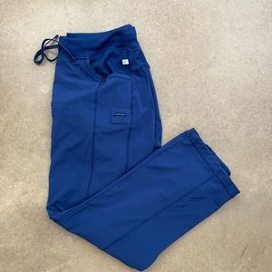 Cherokee Infinity Elastic Waist Cargo Scrub Pants- NAVY